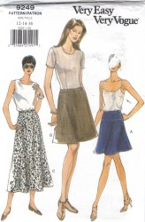 9249 EZ VOG CONTOUR/  BUTTON /YOKE SKIRT LENGTHS PATTERN 6-10